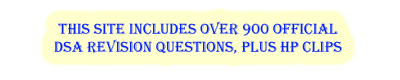 over 900 offical questions from the DSA DSA Questions